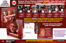 Load image into Gallery viewer, Hammer Horror SUBSCRIBER Platinum BINDER FIRST EDITION
