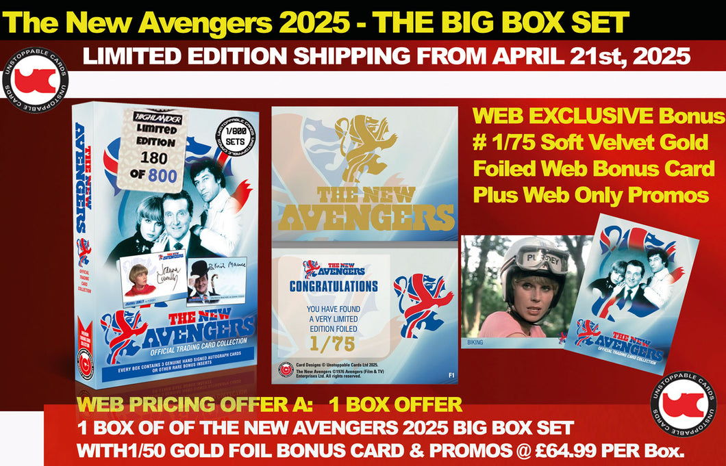 The New Avengers 2025 BIG BOX Trading Cards Box